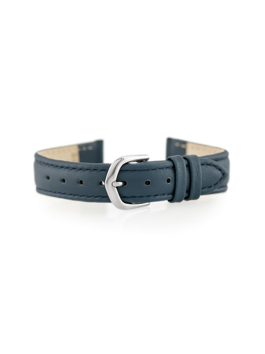 Bisset Leather Strap Blue 14mm