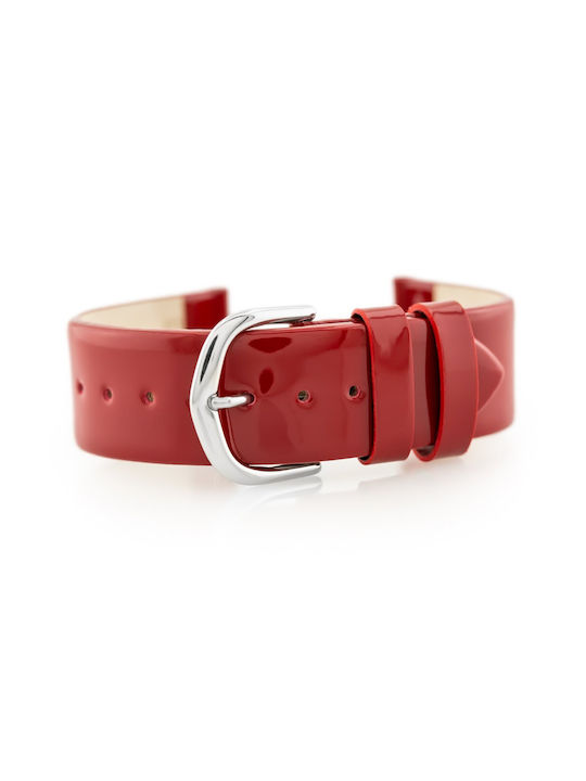 Bisset Leather Strap Burgundy 18mm