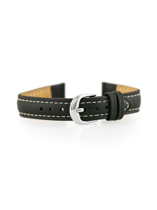 Bisset Leather Strap Black 14mm