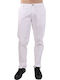 Trousers Chino Elastic in Regular Fit White