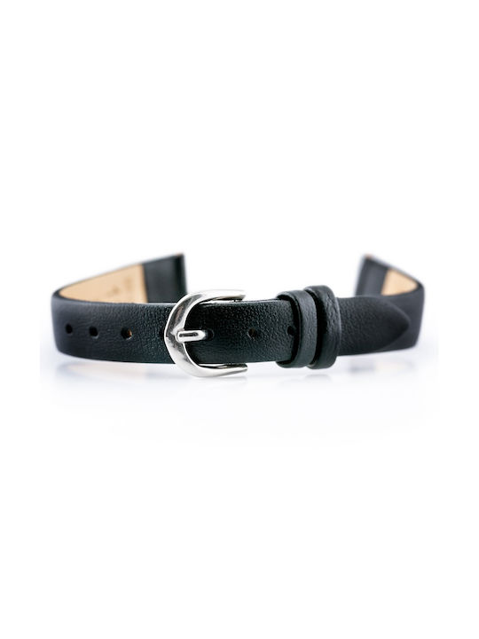 Bisset Leather Strap Black 12mm