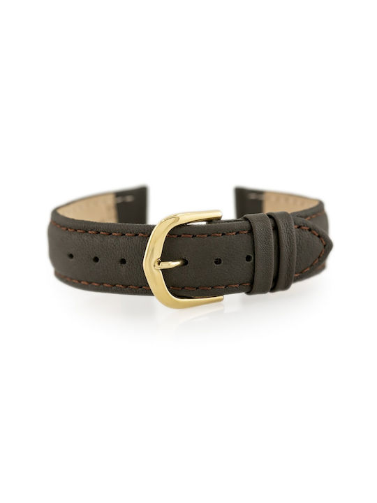 Bisset Leather Strap Beige 16mm