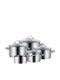 WMF Provence Plus Pots Set of Stainless Steel with No Coating 5pcs