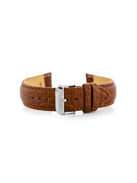 Pacific Leather Strap Brown 22mm