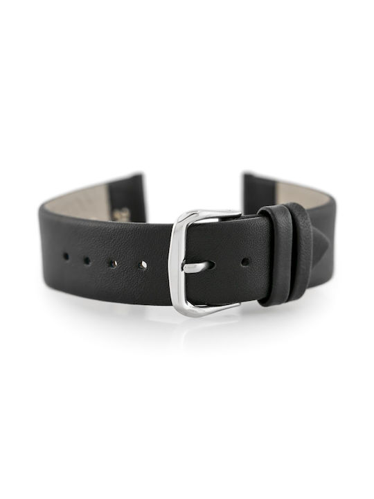 Pacific Leather Strap Black 22mm