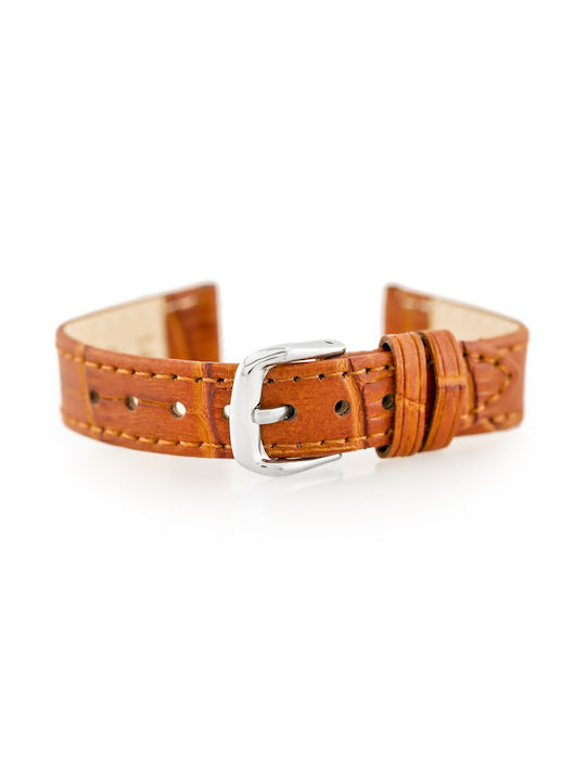 Pacific Leather Strap Brown 12mm