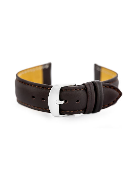 Pacific Leather Strap Brown 18mm