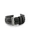 Pacific Curea din piele Negru 22mm