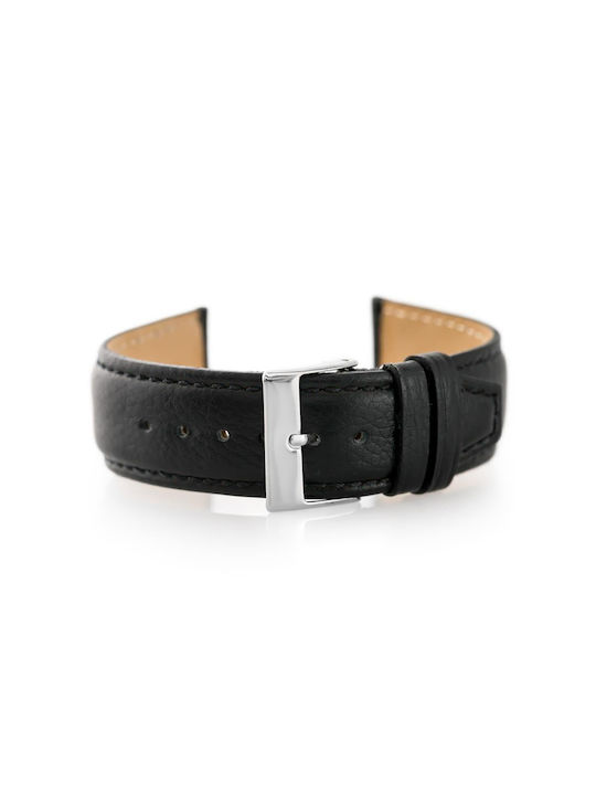 Pacific Leather Strap Black 24mm