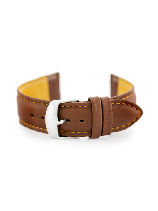 Pacific Leather Strap Brown 14mm