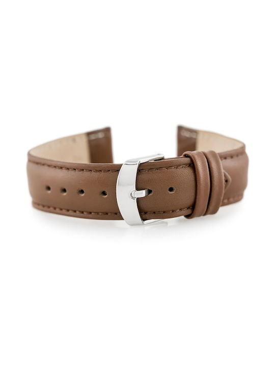 Pacific Leather Strap Brown 22mm