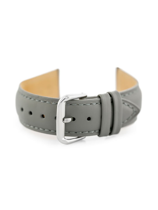 Pacific Leather Strap Gray 24mm