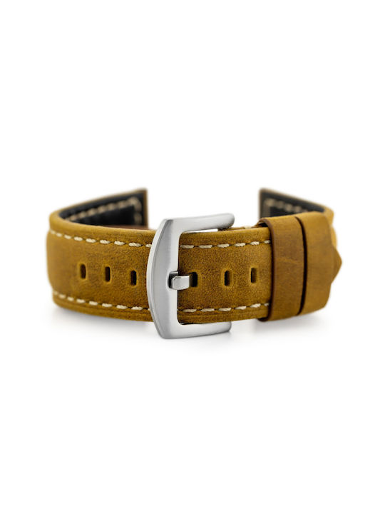 Pacific Leather Strap Brown 24mm