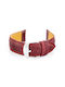 Pacific Leather Strap Burgundy 16mm