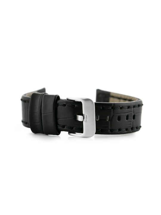 Pacific Leather Strap Black 24mm