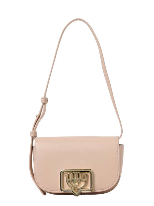 Chiara Ferragni Range B Eyelike Damen Tasche Schulter Beige