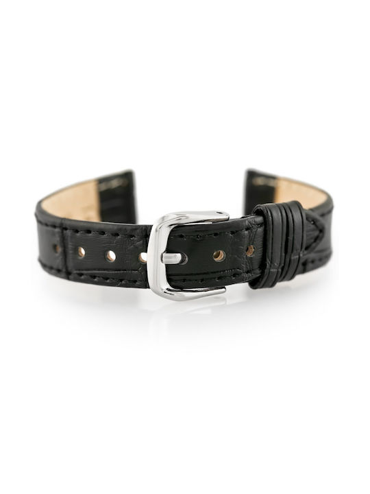 Pacific Leather Strap Black 14mm