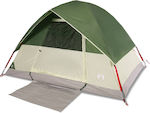 vidaXL Camping Tent Green for 2 People 215x150x127cm