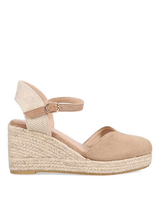 Migato Damenplattformen im Espadrilles-Stil Beige