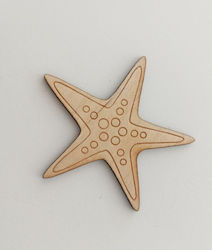 Wooden Star 12cm