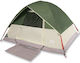 vidaXL Camping Tent Igloo Green for 3 People 213x213x132cm