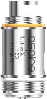 Aspire Pockex Nautilus X Xs Coils 0.6 0.7 1.2 1.5 1.8 Resistance 1.5 Ohm Nautilus X Pack of 1