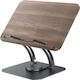 Tounee Rs03 Reading Stand Adjustable & Rotating 360° Stable Stand for Recipe Books, Music Notebooks, Art & Painting, and Tablet Side Clip Page Holder & Foldable Easy Storage Gray
