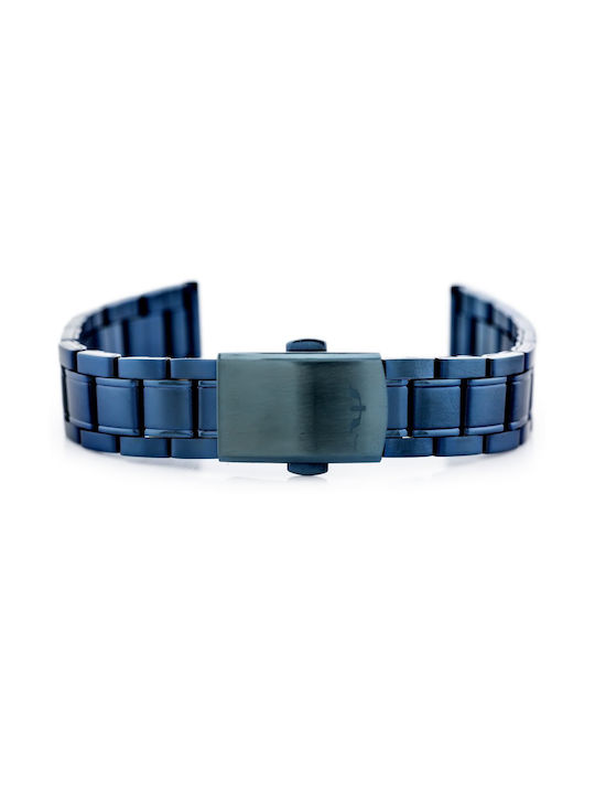 Bisset Μεταλλικό Μπρασελέ Navy Μπλε 16mm