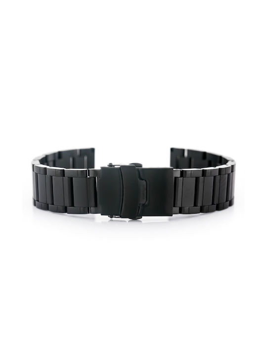 Pacific Metallic-Armband Schwarz 24mm