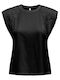 Only Life Women's Blouse Short Sleeve Black