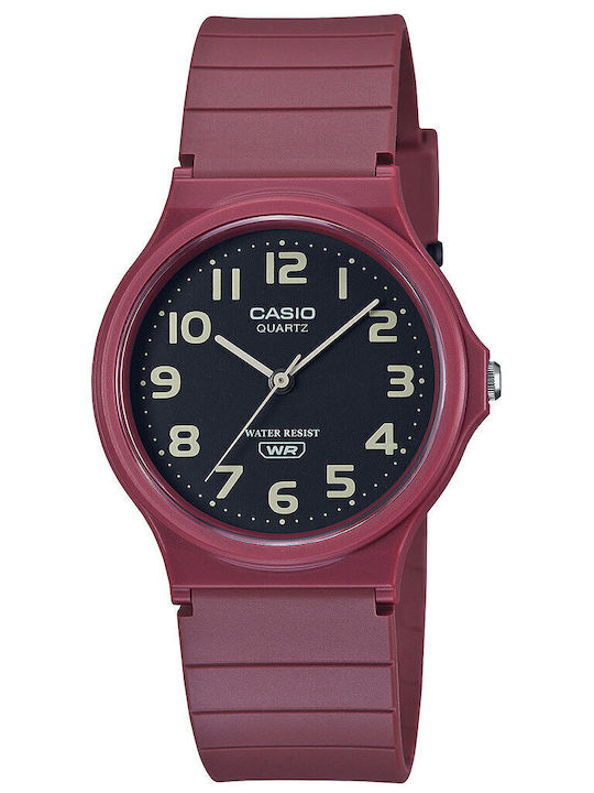 Casio Casio Edifice Ρολόι Μπαταρίας με Καουτσούκ Λουράκι