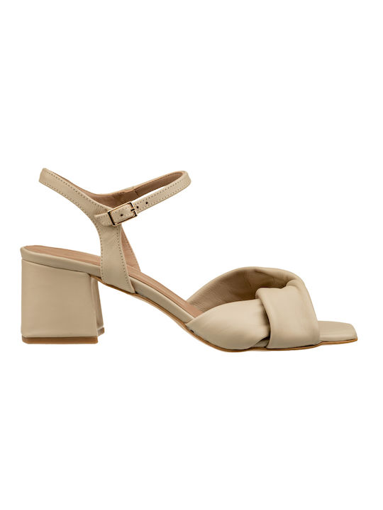 Carad Shoes Δερμάτινα Πέδιλα Λευκά