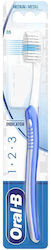 Oral-B 1-2-3 Indicator 35 Manual Toothbrush Medium Blue / White 1pcs