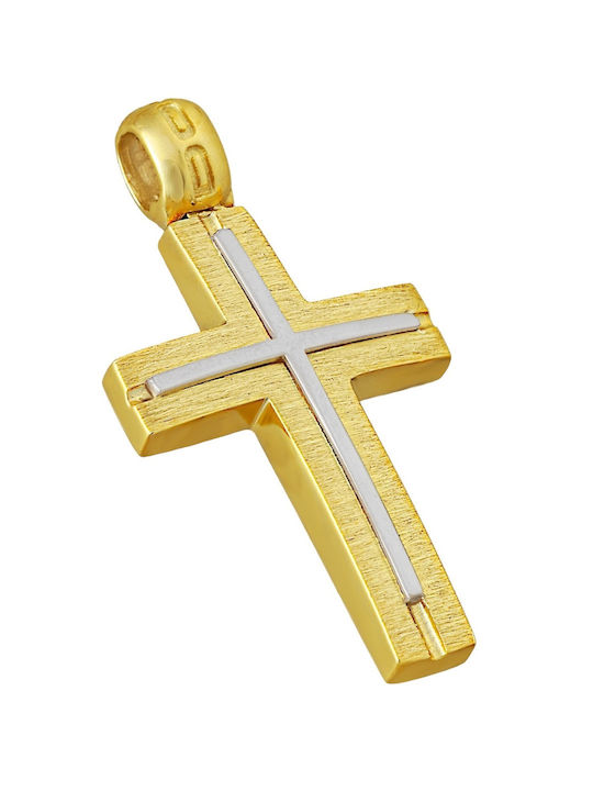 Herren Gold Kreuz 14K