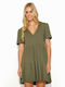 Makadamia Summer Mini Dress Green