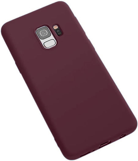 Soft Back Cover Silicon Burgundy (Galaxy S9)