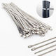 Pack of 50pcs Metallic Cable Ties 200x4.6mm 8847