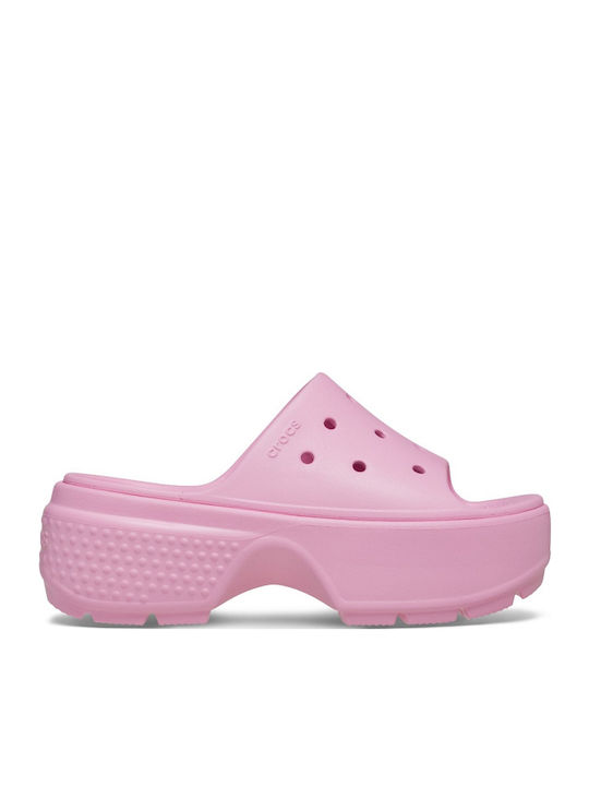 Stomp Women's Platform Slides Pink