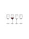 Lyngby Set of Glasses for White Wine made of Glass 4pcs