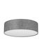 TK Lighting Πλαφονιέρα Οροφής 60εκ. Γκρι με Ντουί E27