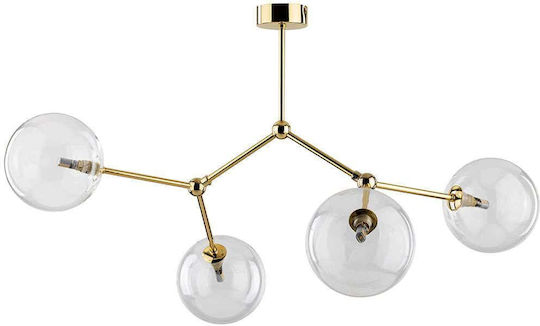 TK Lighting Πλαφονιέρα Οροφής 70εκ. Κίτρινη με Ντουί G9