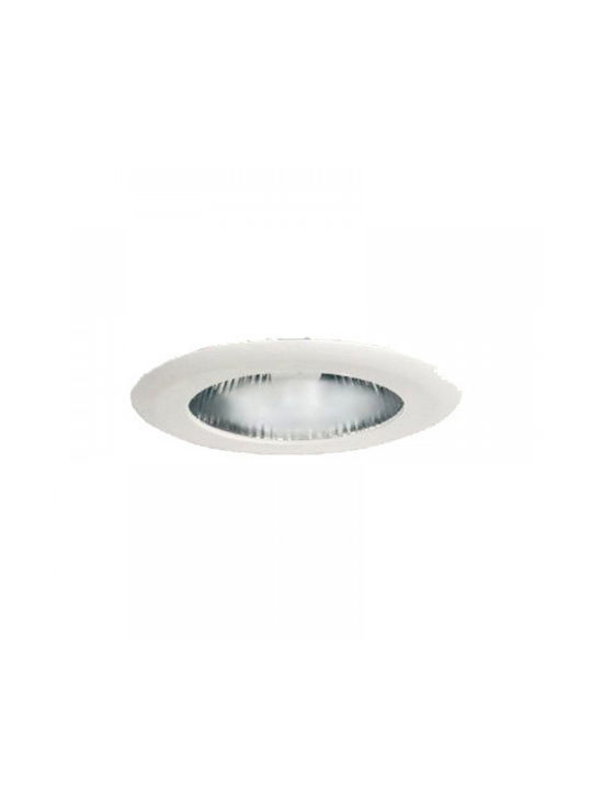 DIL Round Recessed Spot with Socket G24d Gold 10x10cm.