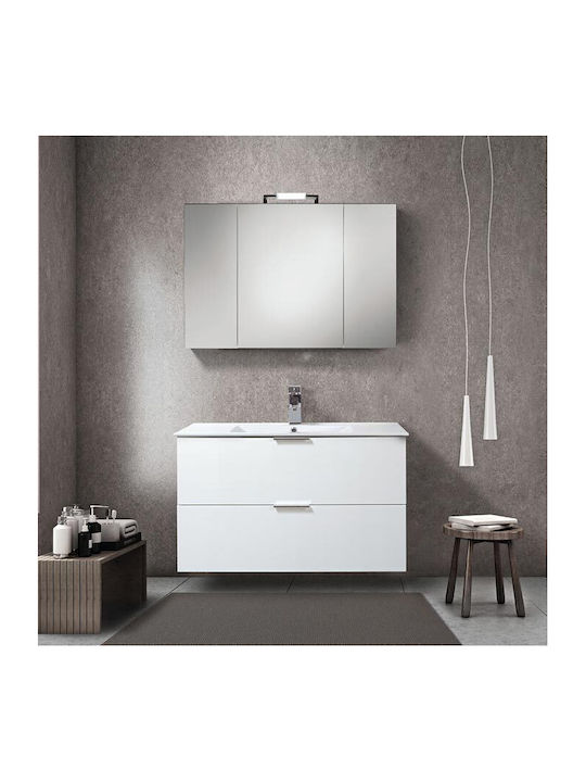 Mabo Rectangular Bathroom Mirror from MDF 80x70...