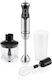 Hyundai Hb1000 Handmixer mit Inox-Stab 1000W Silber