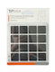 Tpster Pătuțuri Pătrate cu autocolant 19x19mm 32buc 34733