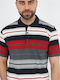 Men's Short Sleeve Blouse Polo Riga-blue