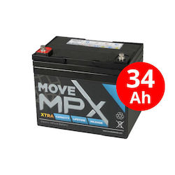 MVS In Motion Μπαταρία 12V 36Ah AGM-MPX34-12 MVS In Motion Μπαταρία 12V 36Ah AGM-MPX34-12