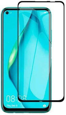 Vollkleber Vollflächig gehärtetes Glas Schwarz (Huawei P40 Lite)