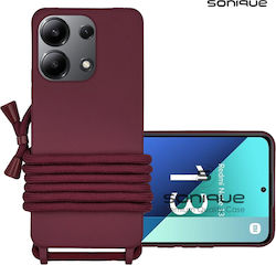 Sonique Back Cover Silicon 0.5mm cu Curea Burgu...