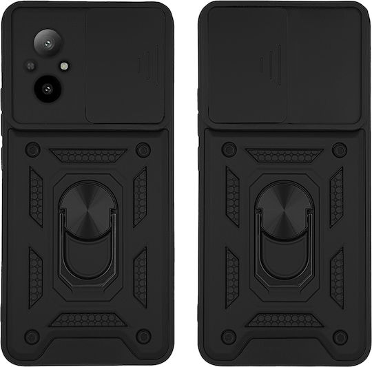 Sonique Umschlag Rückseite Silikon / Kunststoff Schwarz (Realme C67)